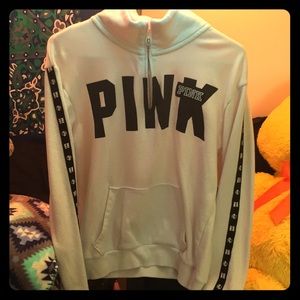 pink-white hoodless hoodie